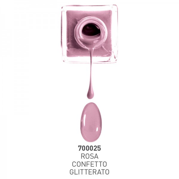 Excelsa Nail Lacquer Rosa Confetto Glitterato